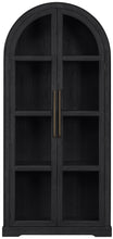 Load image into Gallery viewer, Corva - Solid Wood, Oak Veneer And Stainless Steel Storage Cabinet
