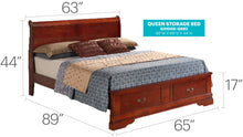 Load image into Gallery viewer, Upholstered Panel Sleigh Bed Design
