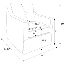 Load image into Gallery viewer, Winter Swivel Accent Chair

