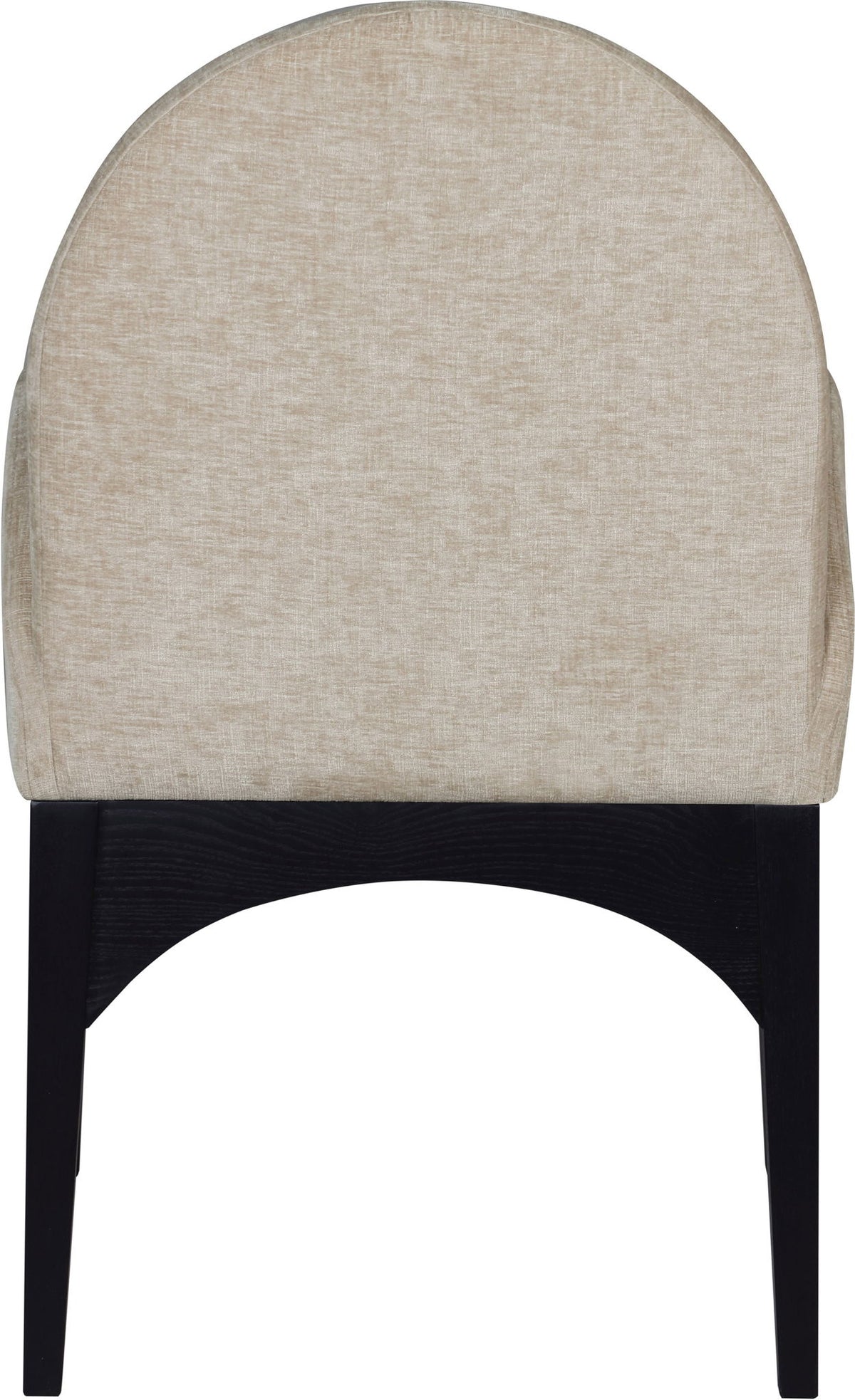 Waldorf - Chenille Dining Arm Chair With Black Legs