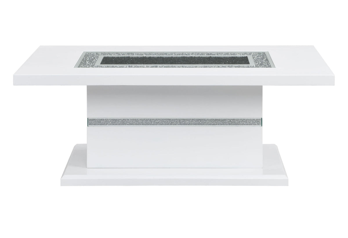 Monaco - Coffee Table Column - White