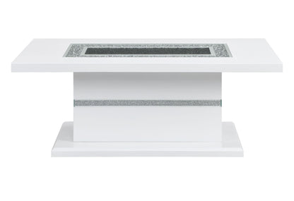 Monaco - Coffee Table Column - White