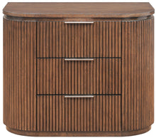 Load image into Gallery viewer, Astrid - Solid Wood And Oak Veneer Nightstand
