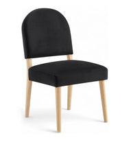 Load image into Gallery viewer, Varinelle - Velvet Dining Chair (Set of 2) - Natural Frame
