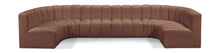 Load image into Gallery viewer, Arc - Faux Leather Modular U-Shaped Sectional
