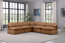 Load image into Gallery viewer, Indulge - Faux Leather 5 Piece Modular Corner Armless Sectional
