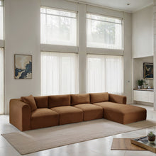 Load image into Gallery viewer, Shaggy - Fabric 4 Piece Modular Sectional
