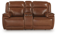 Load image into Gallery viewer, Healy Pier - Power Reclining Loveseat With Console / Adj Headrest - Chocolate
