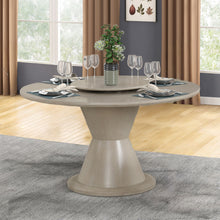 Load image into Gallery viewer, Gwendolyn - Round Dining Table Top &amp; Lazy Susan - Cerused Taupe
