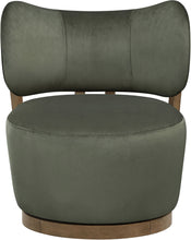 Load image into Gallery viewer, Elara - Velvet Upholstered Swivel Accent Chair - Stained Brown
