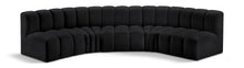 Load image into Gallery viewer, Arc - Faux Leather 5 Piece U-Shaped Modular Sofa
