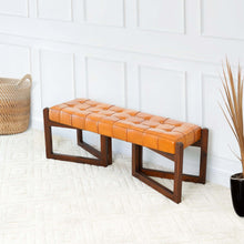 Load image into Gallery viewer, Riley - Bench - Brown / Rustic / Tan
