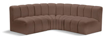 Load image into Gallery viewer, Arc - Faux Leather 4 Piece Corner Modular Sofa
