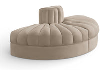 Load image into Gallery viewer, Rummi - Velvet Performance Fabric Upholstered 2 Piece  Rounded Modular Loveseat
