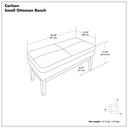 Carlson - Ottoman Bench, Mid Century Design