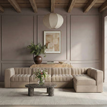 Load image into Gallery viewer, Rummi - Velvet Performance Fabric Upholstered 5 Piece Modular Sectional, L-Shaped (Right)
