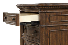 Load image into Gallery viewer, Tuscany - 3 Drawer Nightstand Wooden Top With USB - Warm Mahogany

