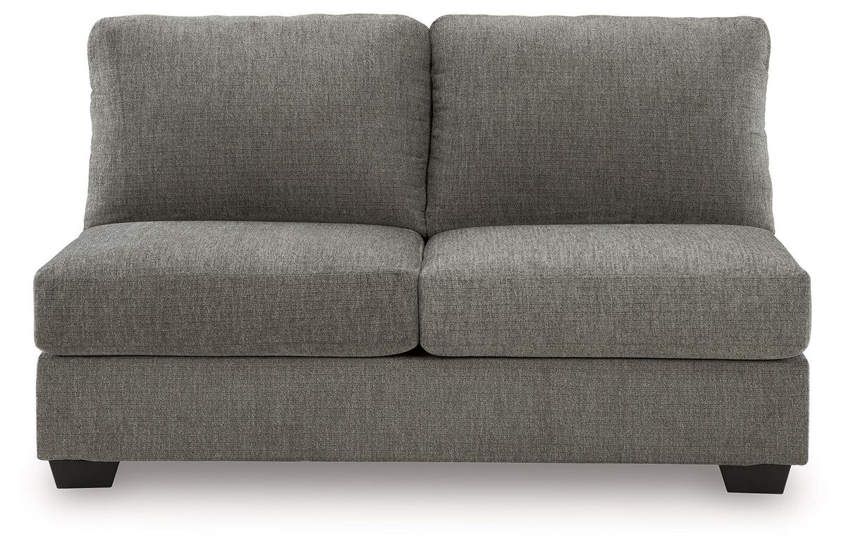 Clarington - Armless Loveseat - Greystone