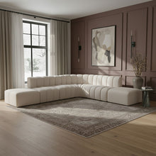 Load image into Gallery viewer, Arc - Boucle Fabric 7 Piece Corner Modular Sofa
