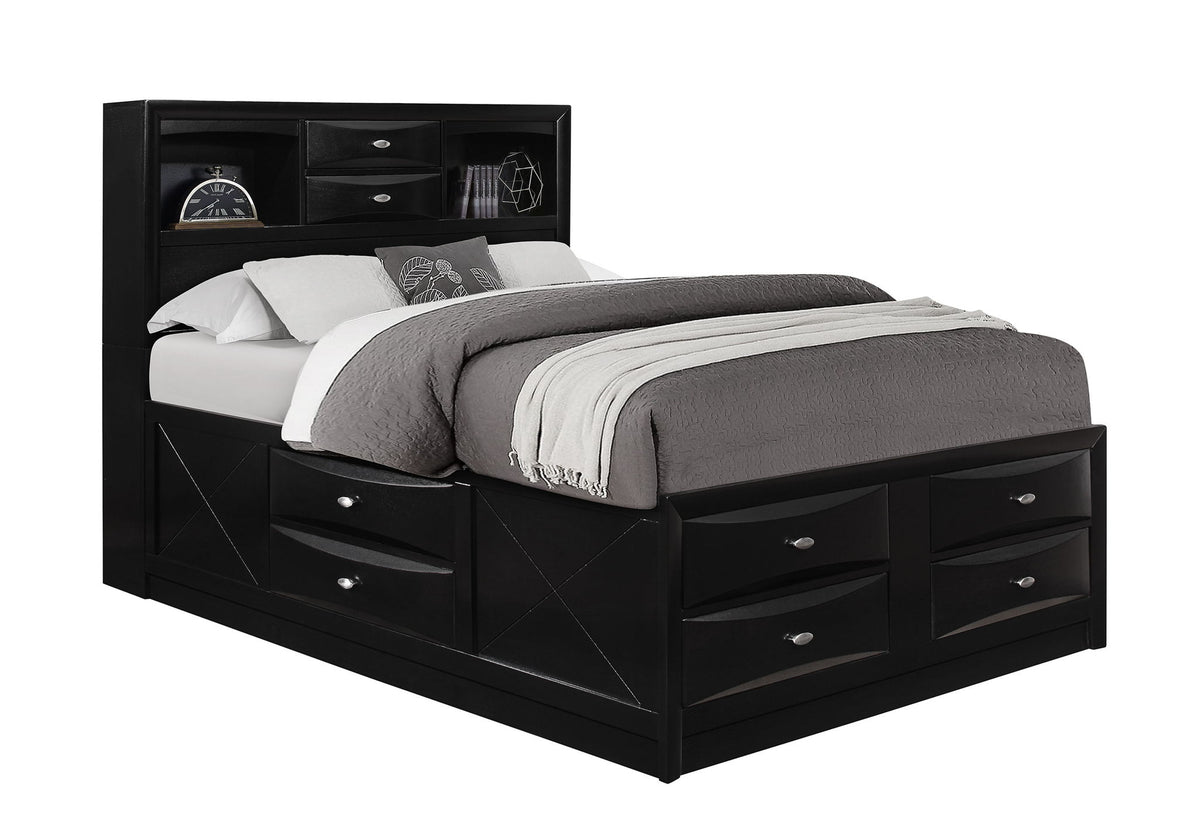 Linda - Queen Bed Side Rails - Black