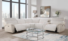 Load image into Gallery viewer, U14 - 6 Piece Power Reclining Sectional With Power Headrest - White
