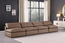 Load image into Gallery viewer, Comfy - Faux Leather Modular Armless Sofa 4 Seats
