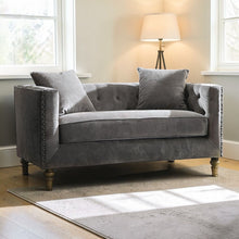 Load image into Gallery viewer, Sidonia - Loveseat With 2 Pillows - Gray
