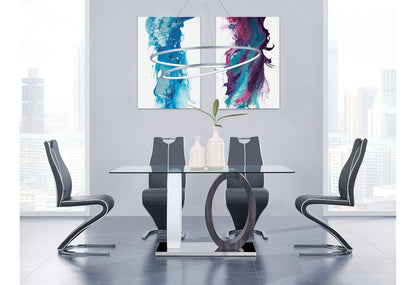 D1628 - Dining Table Base - Silver