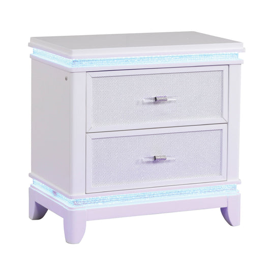 Opium - 2 Drawer Nightstand - White