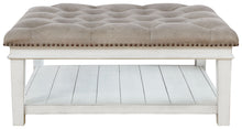 Load image into Gallery viewer, Kanwyn - Uph Ottoman Cocktail Table - Whitewash
