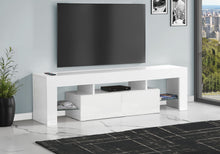 Load image into Gallery viewer, TV Stand, Console, Media Entertainment Center, Storage Cabinet, Glossy Contemporary &amp; Modern - White
