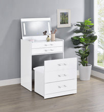 Load image into Gallery viewer, Danbury Makeup Vanity Table with LED Mirror and Stool
