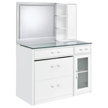 Load image into Gallery viewer, Flora Makeup Vanity Table with LED Mirror and Stool
