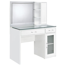 Load image into Gallery viewer, Flora Makeup Vanity Table with LED Mirror and Stool
