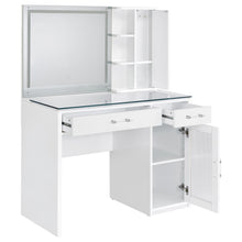 Load image into Gallery viewer, Flora Makeup Vanity Table with LED Mirror and Stool
