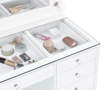 Load image into Gallery viewer, Acena Makeup Vanity Table with LED Mirror - Ego Home Furniture
