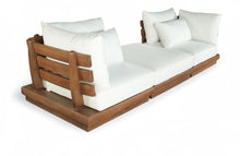 Load image into Gallery viewer, Mirella - 3 Piece Water Resistant Fabric Upholstered Outdoor Patio Modular Sofa
