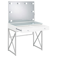 Load image into Gallery viewer, Eliza Makeup Vanity Table with LED Mirror and Stool
