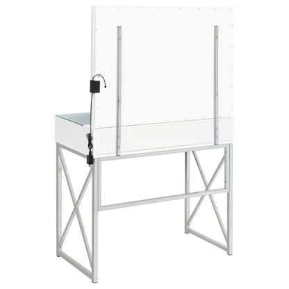 Eliza Makeup Vanity Table with LED Mirror and Stool