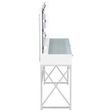 Load image into Gallery viewer, Eliza Makeup Vanity Table with LED Mirror and Stool
