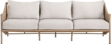 Load image into Gallery viewer, Coastline - Olefin Water Resistant Fabric And Wicker Outdoor Patio Sofa - Beige

