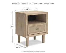 Load image into Gallery viewer, Cielden - One Drawer Night Stand - Two-Tone
