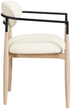 Load image into Gallery viewer, Riccio - Faux Leather Dining Arm Chair (Set of 2) - Natural Frame

