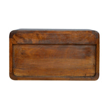 Load image into Gallery viewer, Wall Mounted Open Woven Bedside Table - Chestnut
