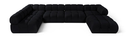 Orin - 6 Piece Modular Sectional (3 Modular Chairs, 2 Corner Chairs & Ottoman)