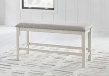 Load image into Gallery viewer, Robbinsdale - Dbl Counter Height Upholstered Dining Bench - Antique White
