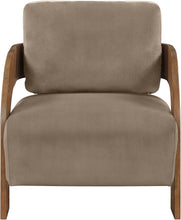 Load image into Gallery viewer, Cedra - Velvet Performance Fabric Upholstered Accent Chair - Brown Frame
