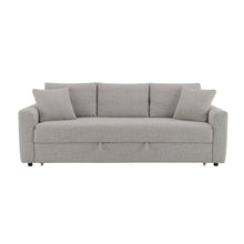 Load image into Gallery viewer, Connie - Boucle Sleeper Sectional Sofa With 2 Toss Pillows - Beige

