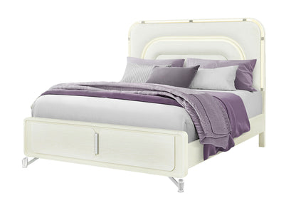 Lyra - King Bed Headboard With LED - Beige