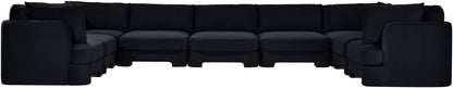 Hammond - Velvet Performance Fabric Upholstered 9 Piece Sectional